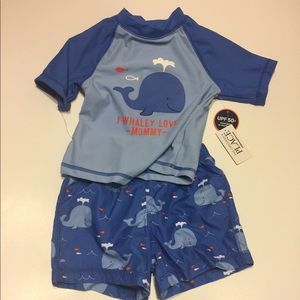Boys water playtime outfit 6-9 mo.